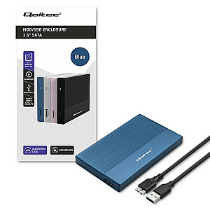 Mājoklis | 2,5 collu SSD HDD nodalījums | SATA | USB 3.0 | Īpaši ātrdarbīgs 5Gbps ports | 2 TB | Zils