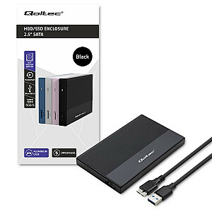 Mājoklis | 2,5 collu SSD HDD nodalījums | SATA | USB 3.0 | Super ātrums 5Gbps | 2 TB | Melns