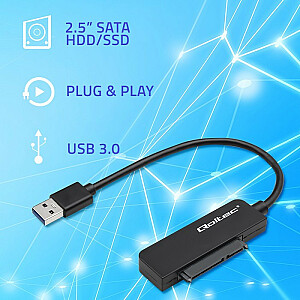 SATA adapteris | 2,5 collu SSD cietā diska adapteris | USB 3.0 | Super ātrums 5 Gbps | 2 TB
