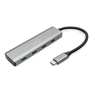 DIGITUS USB-C 4-портовый концентратор Dunkelgrau 4x