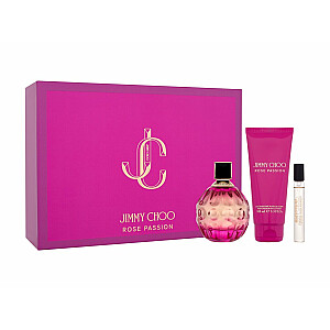 Komplekts Jimmy Choo Rose Passion Edp 100 ml + Edp 7,5 ml + Body Lotion 100 ml