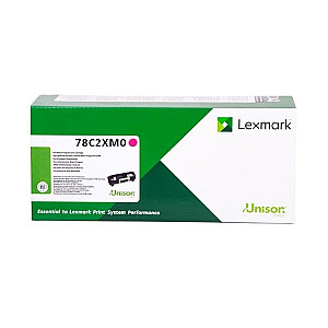 Тонер-картридж Lexmark 78C2XM0 1 шт. Оригинальный Пурпурный