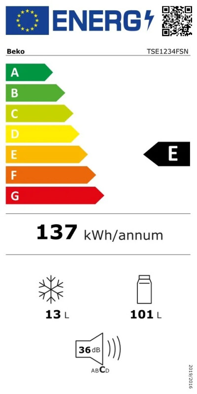 Beko TSE1234FSN ledusskapis