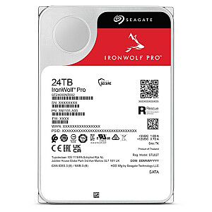 Disks IronWolf Pro 24TB 3,5 collu SATA ST24000NT002