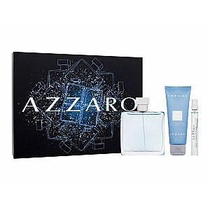 Komplekts Azzaro Chrome  Edt 100 ml + Edt 10 ml + Hair and Body Shampoo 75 ml