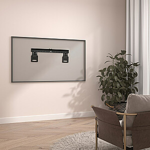 Maclean MC-481 Ultra Flat Slim TV sienas stiprinājuma turētājs 37-80 collu plakanam izliektam televizoram, maks. svars līdz 75 kg. Universāls televizora stiprinājums VESA 600x400
