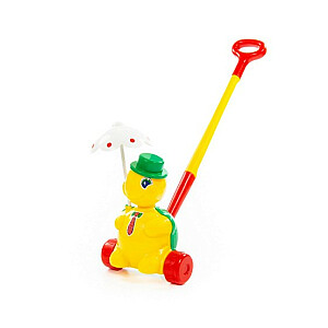 Пластмассовая игрушка на палочке (60см) для толкания Черепашка-каталка &quot;Тортила&quot;  PL3637
