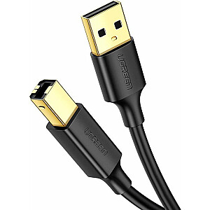 USB-кабель Ugreen USB-A — USB-B, 2 м, черный (UGR526BLK)