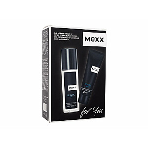 Komplekts Mexx Black Deodorant 75 ml + Shower Gel 50 ml