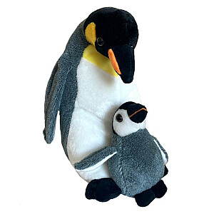 Талисман Пингвин с ребенком, 33 см.