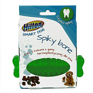 HILTON Dog Spiky Ball mix krāsa Bone ar tapas 12 cm suņiem