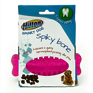 HILTON Dog Spiky Ball mix krāsa Bone ar tapas 12 cm suņiem