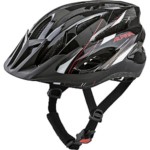 Велосипедный шлем Alpina MTB17 чёрно-бело-красный 54-58