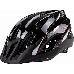 Велосипедный шлем Alpina MTB17 чёрно-бело-красный 58-61