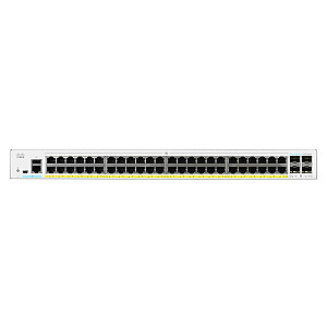 Cisco CBS350-48P-4G-EU tīkla slēdzis pārvaldīts Gigabit Ethernet L2/L3 (10/100/1000), sudraba