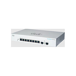 Cisco CBS220-8T-E-2G Управляемый Gigabit Ethernet второго уровня (10/100/1000), 1U, белый