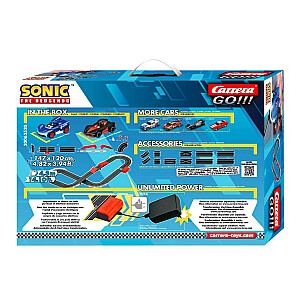 Sonic auto trase, 4,3 m augsts kalns.
