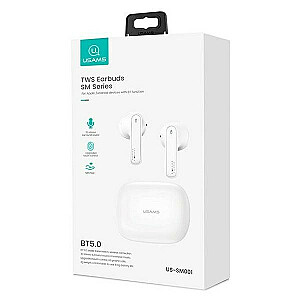 Bluetooth-наушники TWS 5.0 SM Series белые BHUSM01