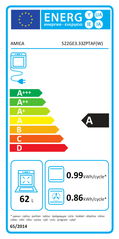 Кухня АМИКА 522GE3.33ZpTaF(W)