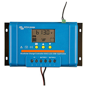 Uzlādes kontrolieris Victron Energy PWM Duo LCD un USB 12/24 V-20 A