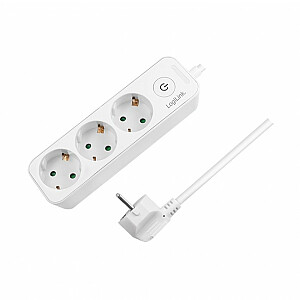 LogiLink 3 ligzdas 1,5 m baltas