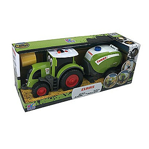 Claas traktors ar Happy People ruļļu presi
