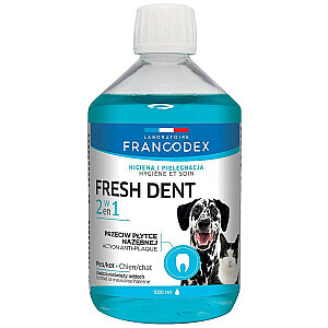 FRANCODEX Fresh dent - жидкость для гигиены полости рта для собак и кошек 500 мл