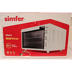 SALE OUT.Simfer M4251R0W Midi Oven, Electric, Capacity 37 L, Mechanical control, White Simfer Midi Oven M4251R0W 37 L 650 W White DAMAGED PACKAGING, SCRATCHES IN SIDE | Midi Oven | M4251R0W | 37 L | 650 W | White | DAMAGED PACKAGING, SCRATCHES IN SI