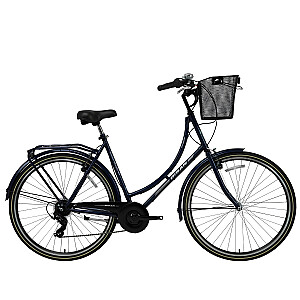 Pilsētas velosipēds Bisan 28 Paradise S (PR10010141) Melns/pelēks (Rata izmērs: 28 Rāmja izmērs: XL)