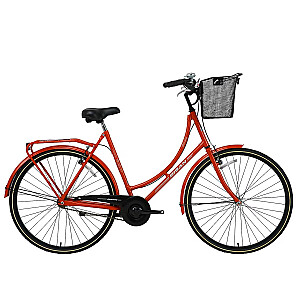 Pilsētas velosipēds Bisan 28 Paradise Sarkans/pelēks (Rata izmērs: 28" Rāmja izmērs: M)