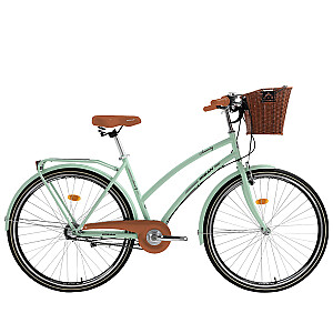Pilsētas velosipēds Bisan 28 Serenity (PR10010419) Zaļš/sudrabs (Rata izmērs: 28 Rāmja izmērs: L)