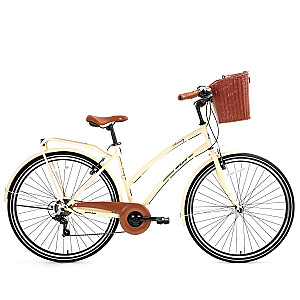 Pilsētas velosipēds Bisan 28 Serenity S bēšs/melns (Rata izmērs: 28 Rāmja izmērs: M)
