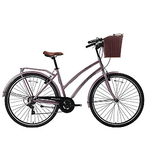 Pilsētas velosipēds Bisan 28 Serenity S rozā/melns (Rata izmērs: 28 Rāmja izmērs: L)