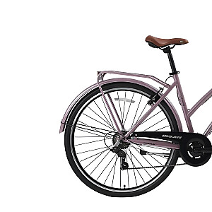 Pilsētas velosipēds Bisan 28 Serenity S rozā/melns (Rata izmērs: 28 Rāmja izmērs: L)