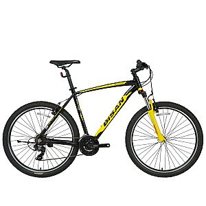 Vīriešu kalnu velosipēds Bisan 29 MTX7100 (PR10010452) Melns/dzeltens (Rata izmērs: 29 Rāmja izmērs: M)