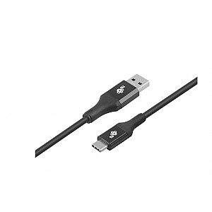 USB 3.0–USB C kabelis 2 m PREMIUM 3 A, melns TPE