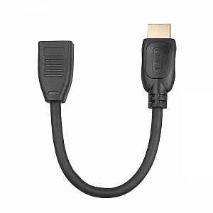 HDMI kabelis F-M 15 cm v2.0. pagarinājumu