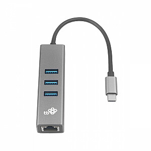 Переходник USB C - RJ45 + 3xUSB A - 1000 Мбит/с