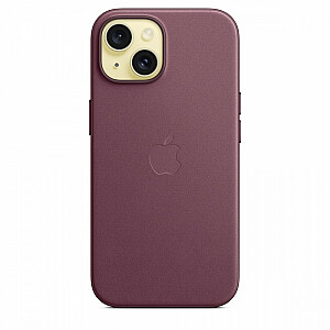 FineWoven Apple iPhone 15 futrālis ar MagSafe Mulberry apdari