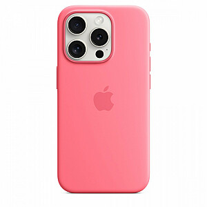 MagSafe silikona maciņš iPhone 15 Pro - rozā