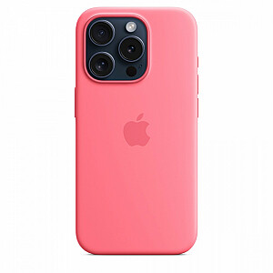 Силиконовый чехол MagSafe для iPhone 15 Pro - розовый