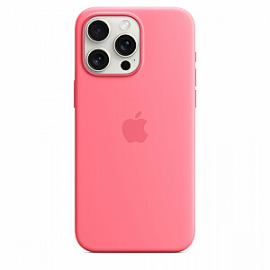MagSafe silikona futrālis iPhone 15 Pro Max — rozā