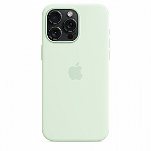 Silikona futrālis ar MagSafe tālrunim iPhone 15 Pro Max — pasteļkrāsas piparmētra