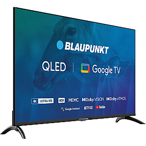 Телевизор 43" Blaupunkt 43QBG7000S 4K Ultra HD QLED, GoogleTV, Dolby Atmos, WiFi 2,4-5ГГц, BT,, черный