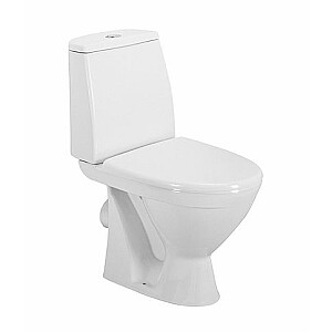Runa tualete ar horizontālu skalošanu, 3/6 l tvertne ar ieplūdi apakšā, vāks ar SoftClose funkciju