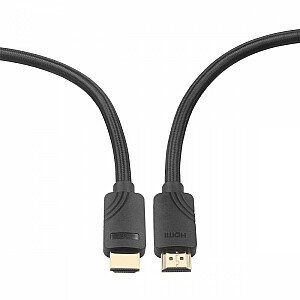 Premium HDMI v 2.1 kabelis, 3 m, 8K, melns, izstrādāts spēlētājiem