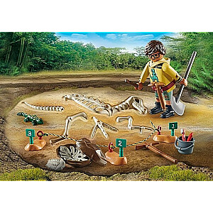 Dinozauru figūriņu komplekts 71527 Izrakumu vieta ar dinozaura skeletu