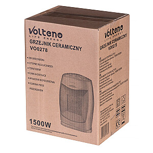 Keramikas radiators 1500W VO0278 Volteno