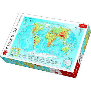 Trefl Puzle „Pasaules karte“, 1000 gab.