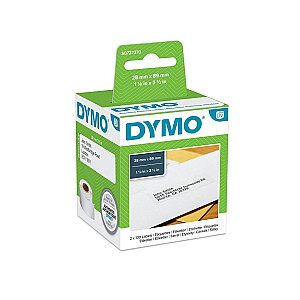DYMO standarta adrešu uzlīmes - 28 x 89 mm - S0722370